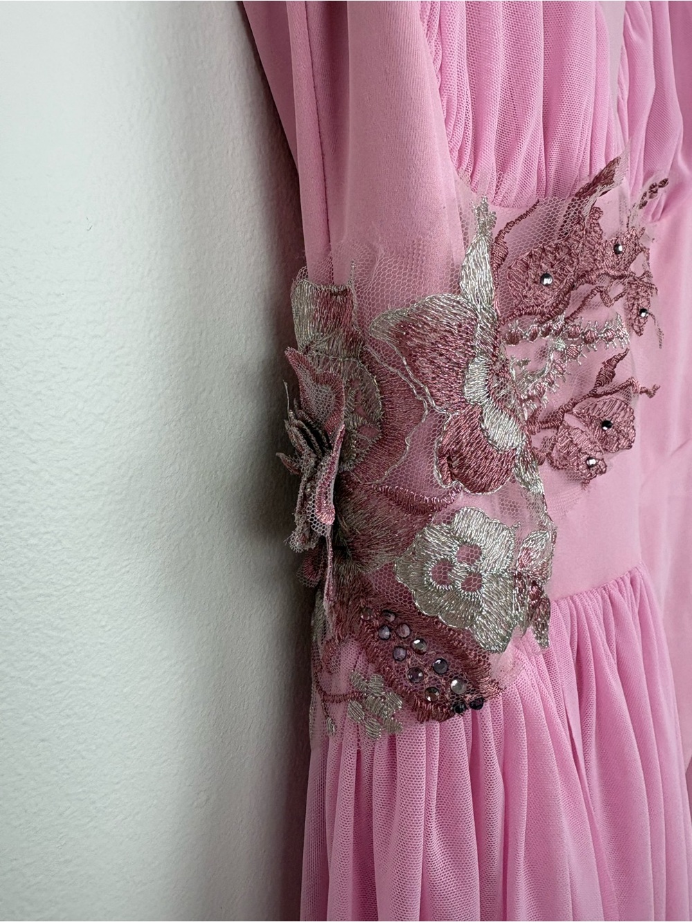 Revolution Pink Dancewear Dress Adult Medium EUC Asymmetrical Hem Lyrical Fairy - Picture 5 of 15